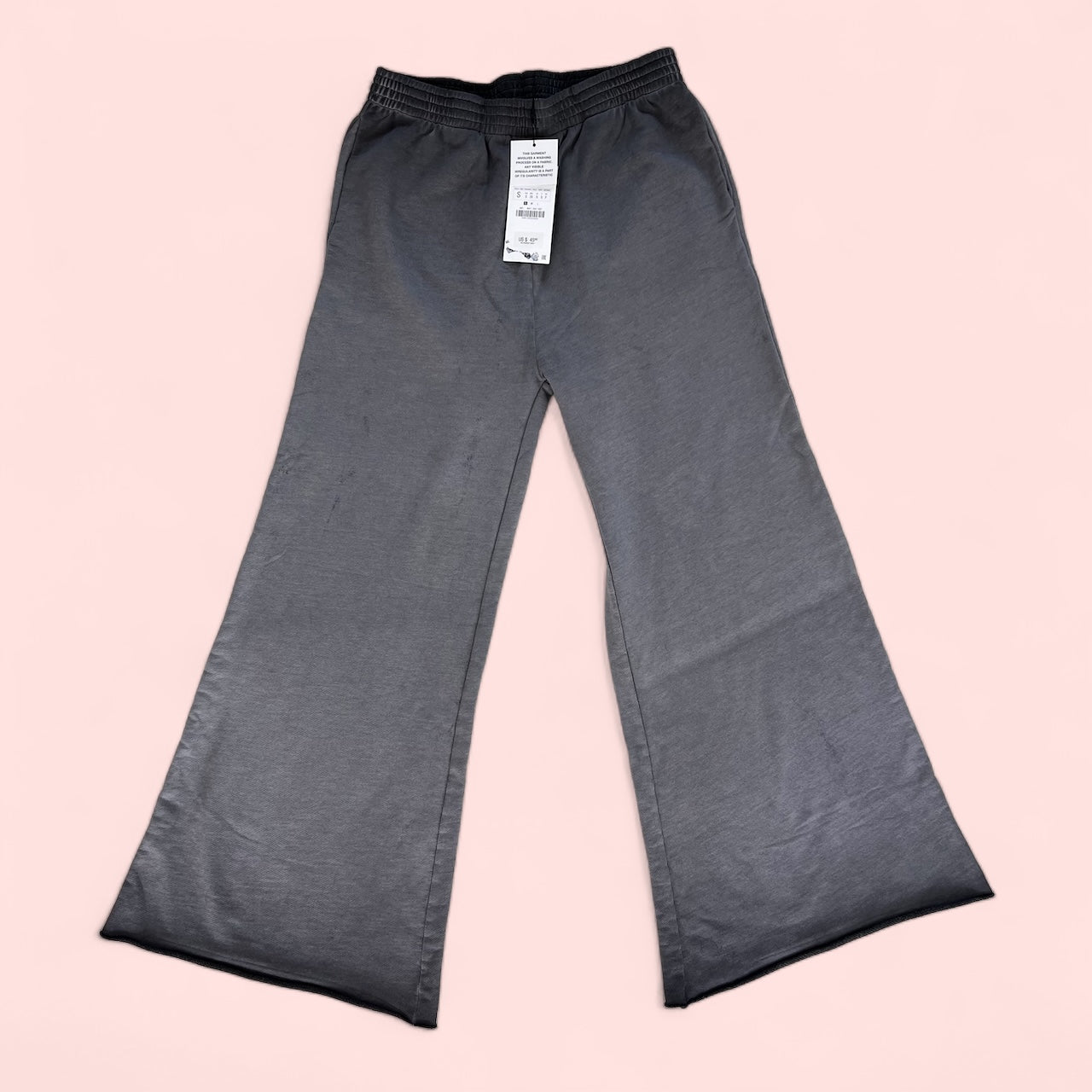 ZARA bnwt new wie leg fadded effect dark grey size S but big  L 10 12 3641 842 922